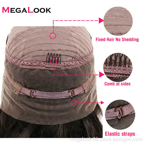 Wholesale Cheap Original Brazilian Virgin Cuticle Aligned Body Wave Human Hair 360 Lace Front Frontal Wigs